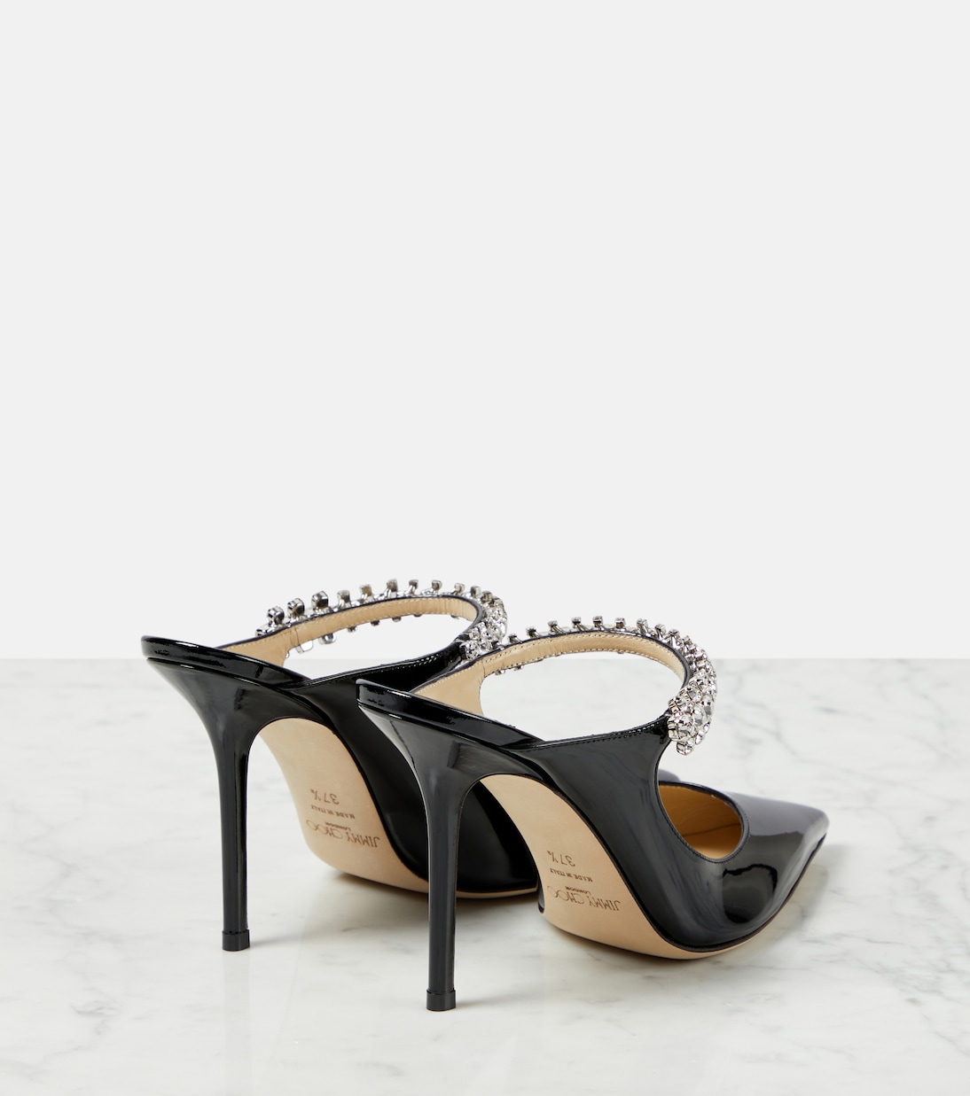 Verzierte Mules Bing 100 aus Lackleder | Jimmy Choo
