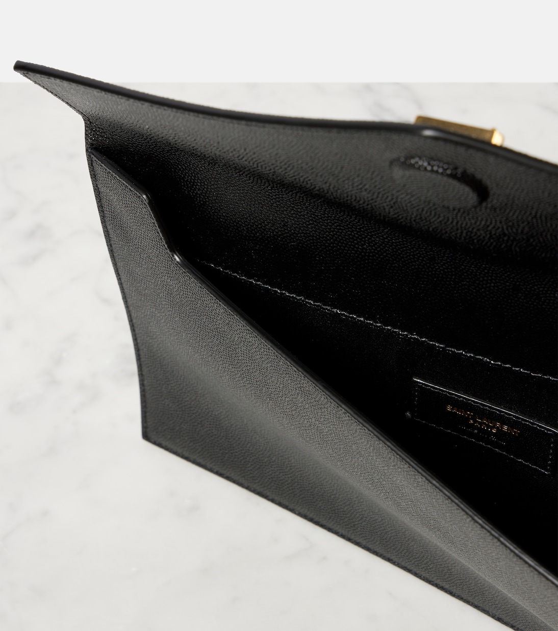 Uptown leather clutch | Saint Laurent