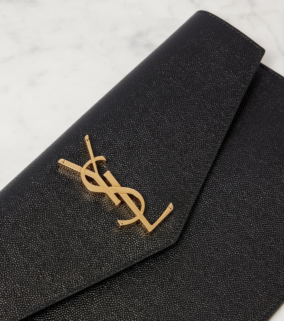 Uptown leather clutch | Saint Laurent