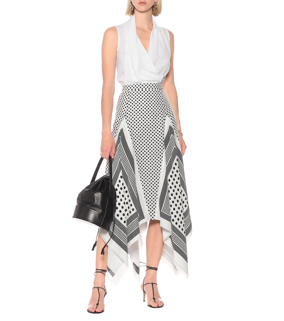 Gonna midi Boom a stampa in seta | Altuzarra