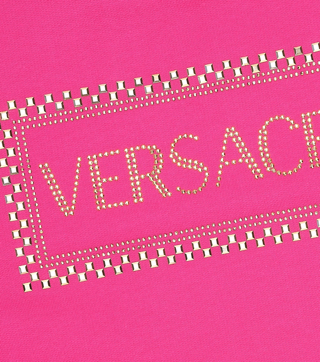 Abito in cotone con stampa | Versace Kids