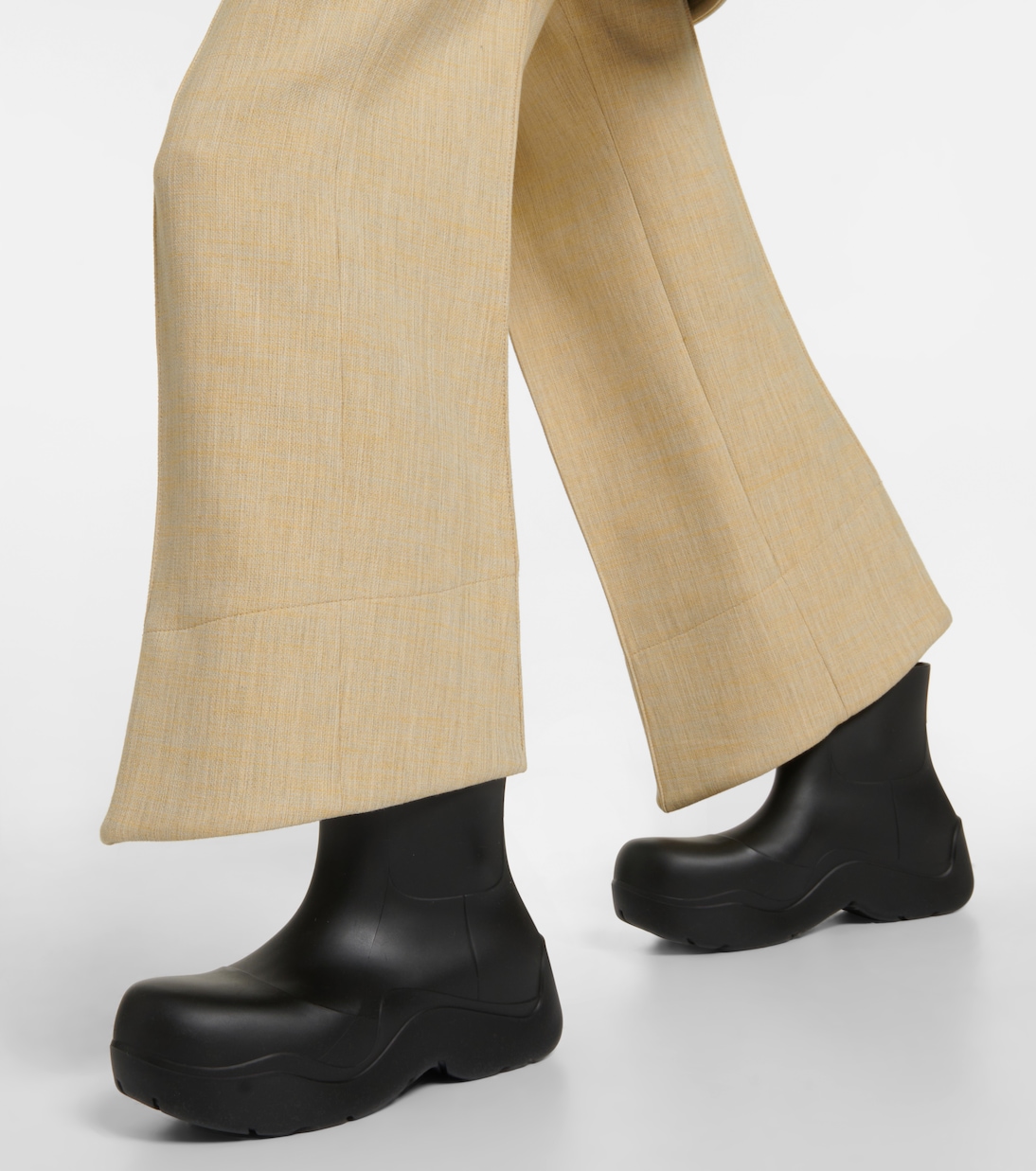 Puddle rubber ankle boots in black Bottega Veneta Mytheresa