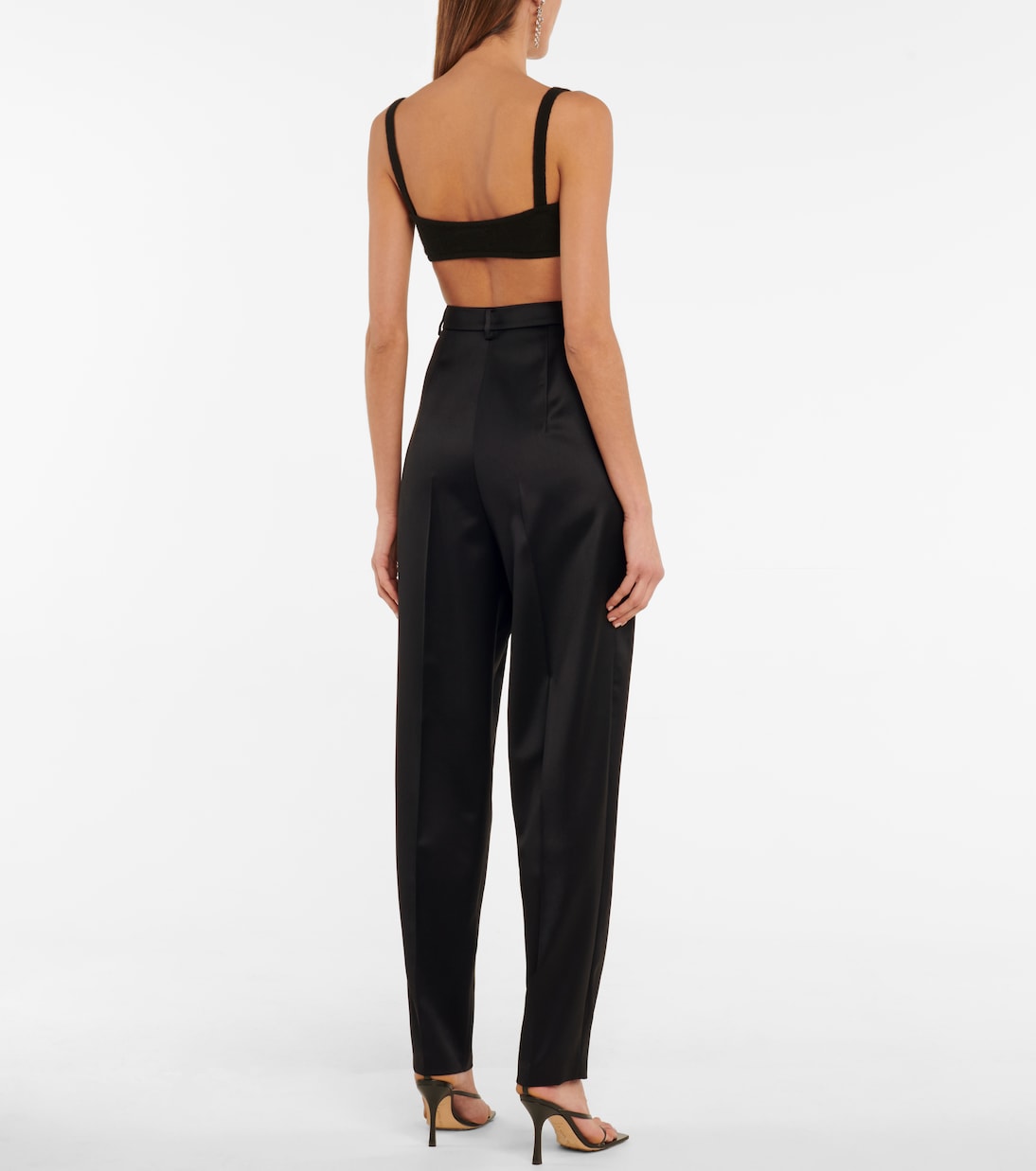 High-rise tapered wool pants | Magda Butrym