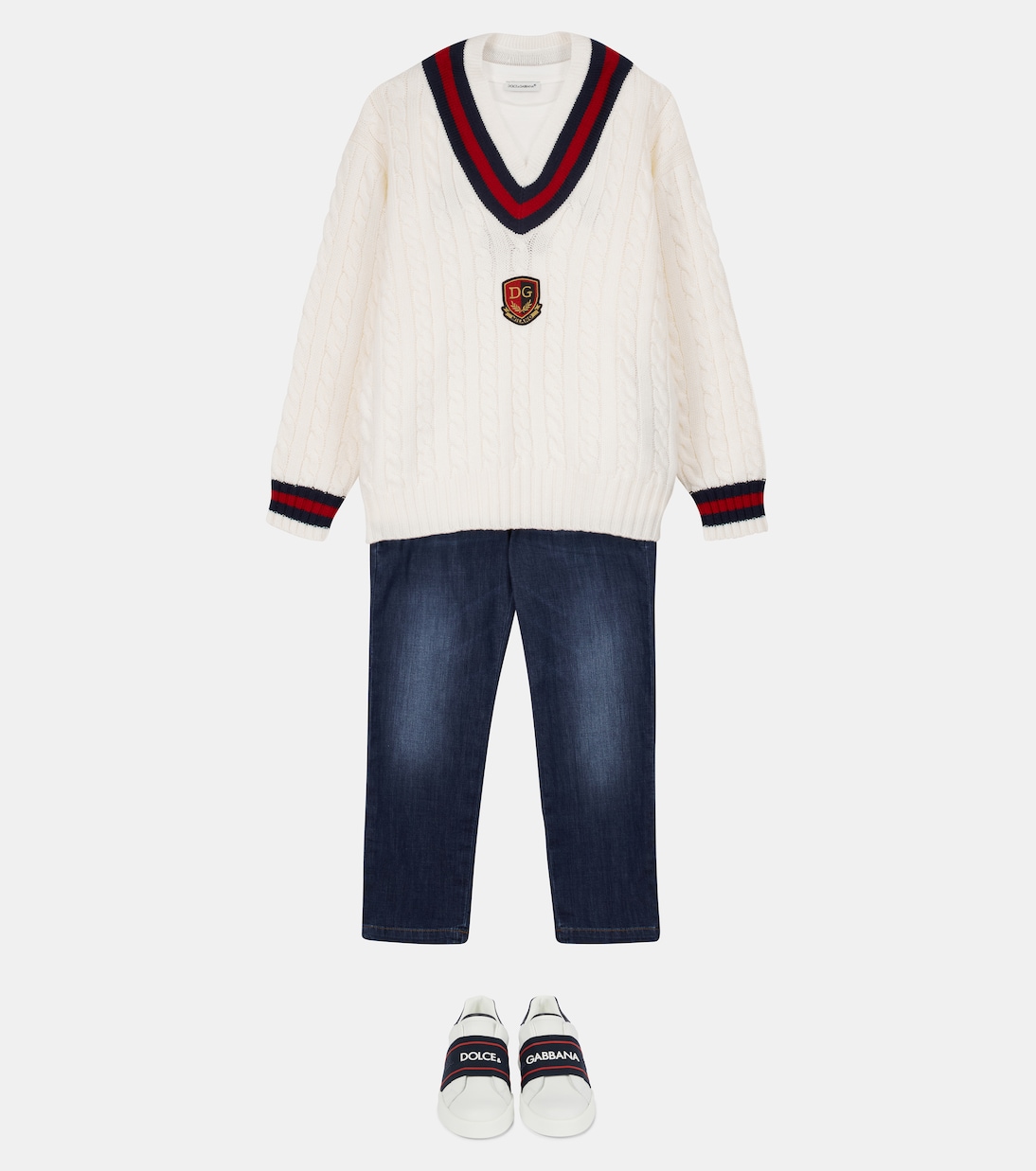 Jersey de lana estampado | Dolce&Gabbana Kids