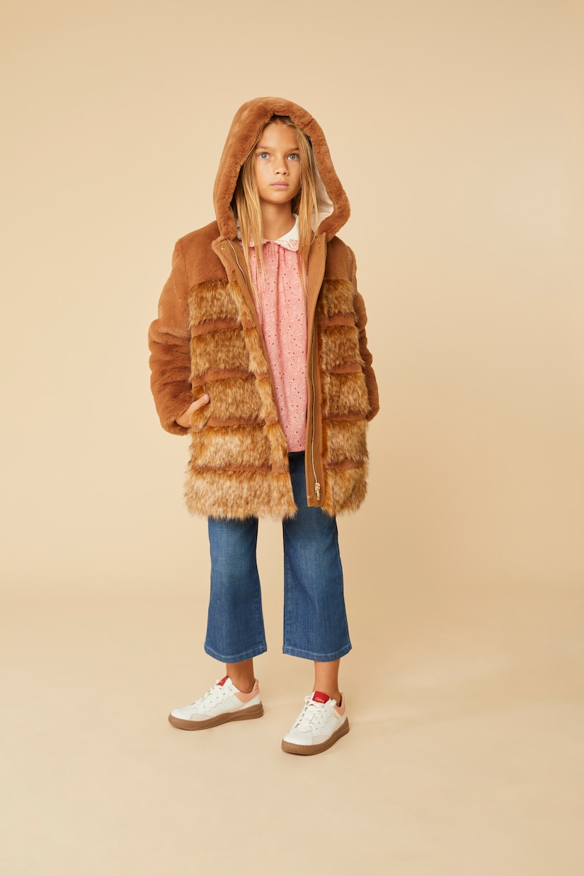 Mantel aus Faux Fur | Chloé Kids
