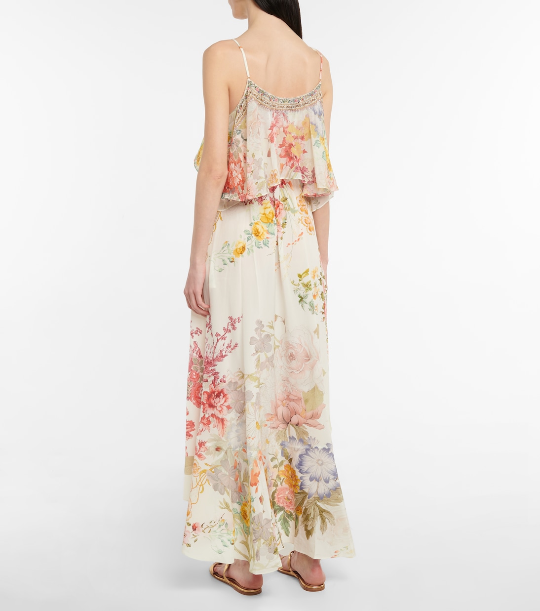 Bedrucktes Slipdress aus Seide | Camilla