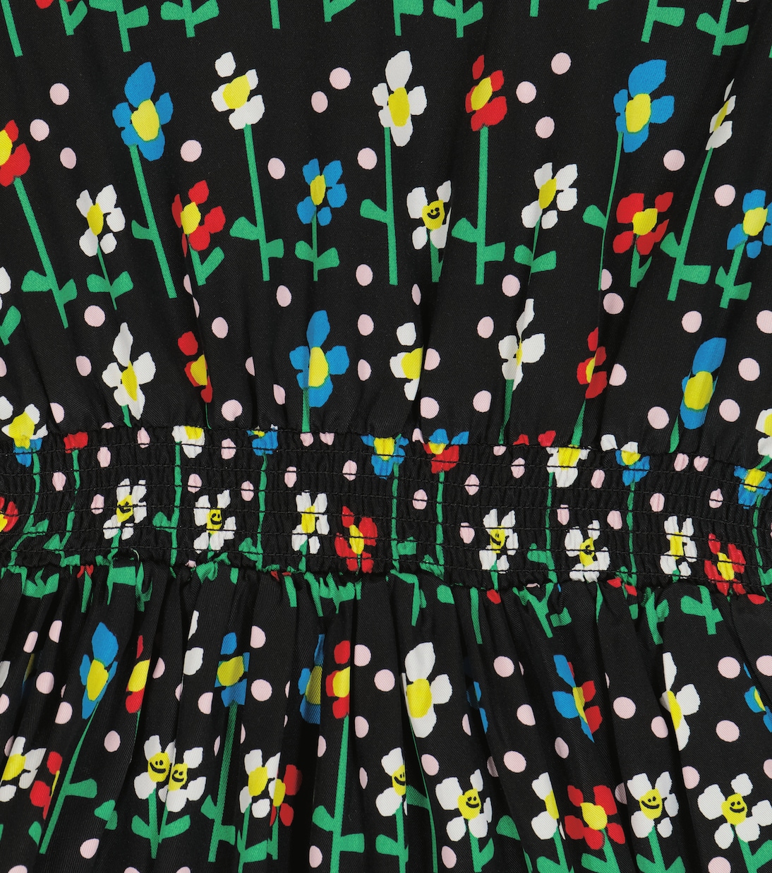 Abito con stampa floreale e volant | Stella McCartney Kids