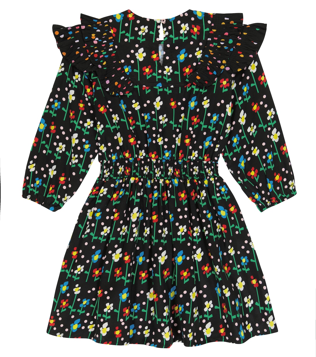 Abito con stampa floreale e volant | Stella McCartney Kids