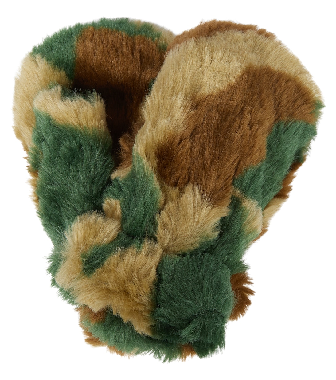 Patterned faux fur mittens | The Animals Observatory