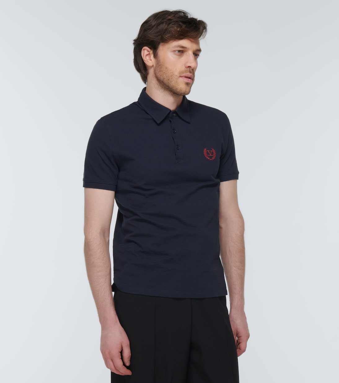 Polohemd VLogo aus Baumwoll-Piqué | Valentino