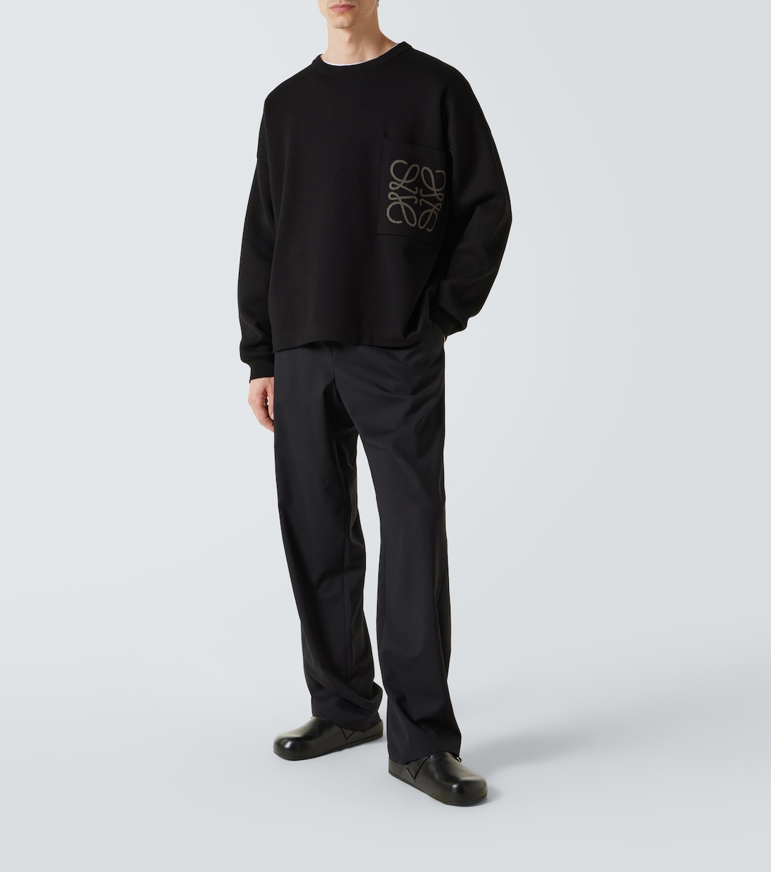 Sudadera en mezcla de algodón con anagrama | Loewe