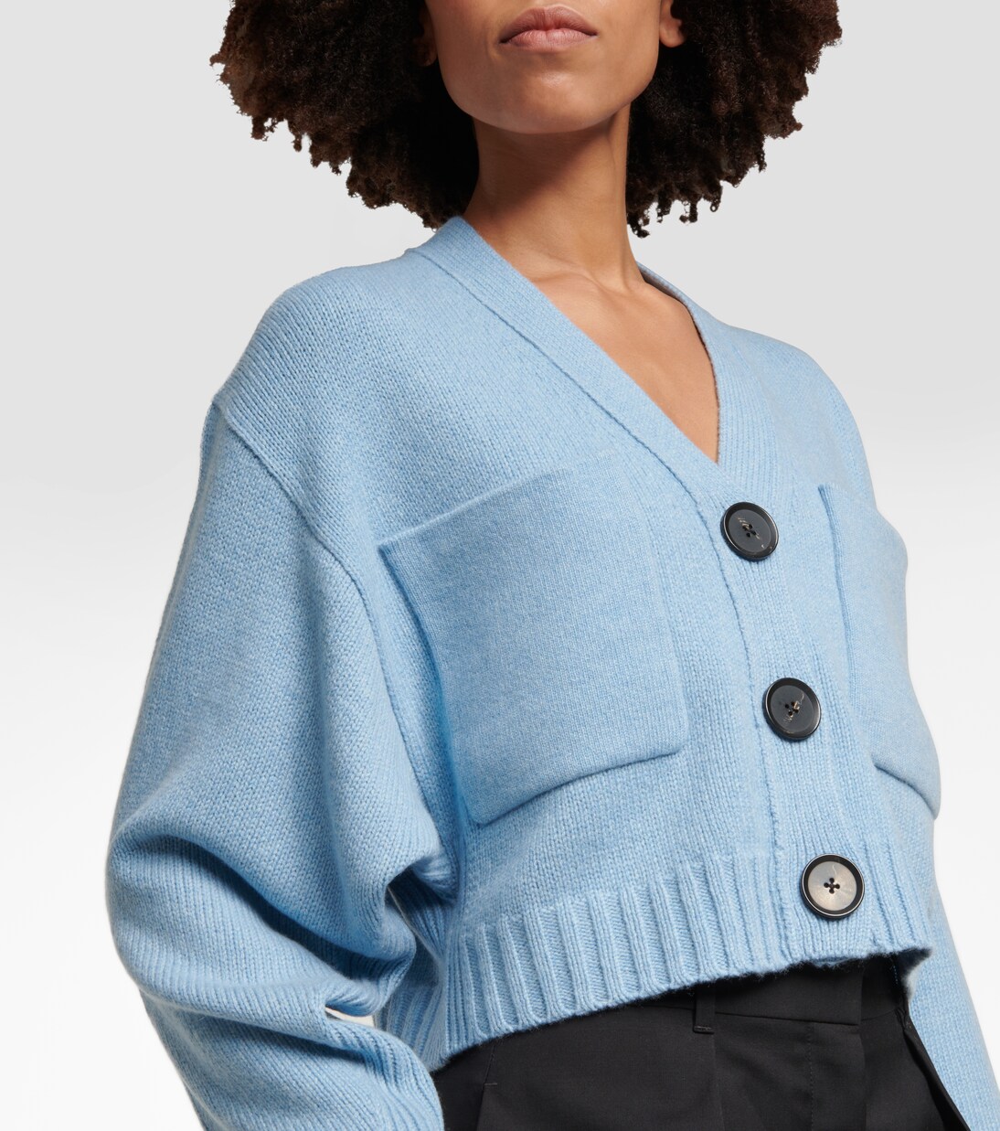 Cardigan in cashmere e lana a righe | Proenza Schouler