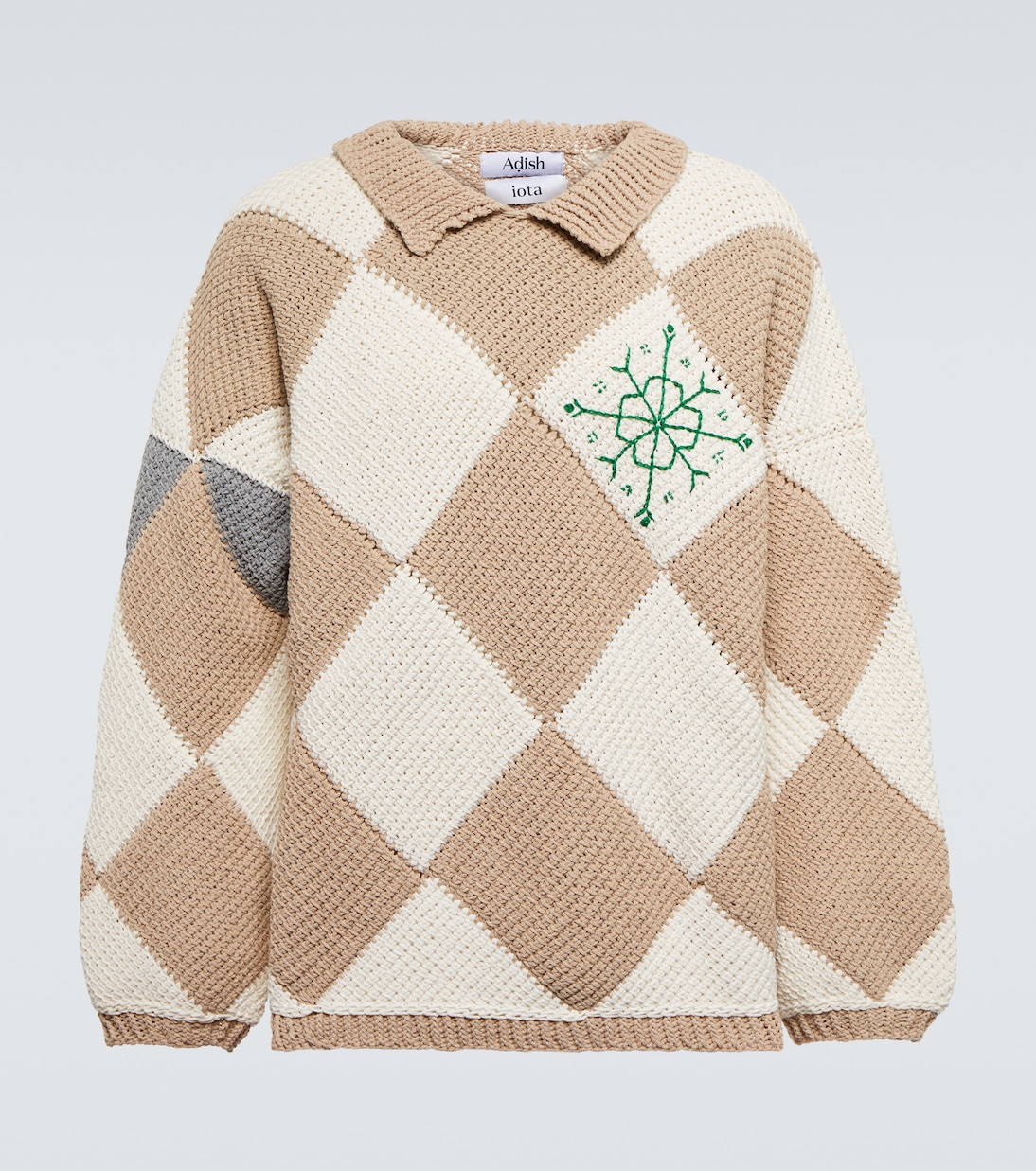Pull en jacquard de coton | Adish