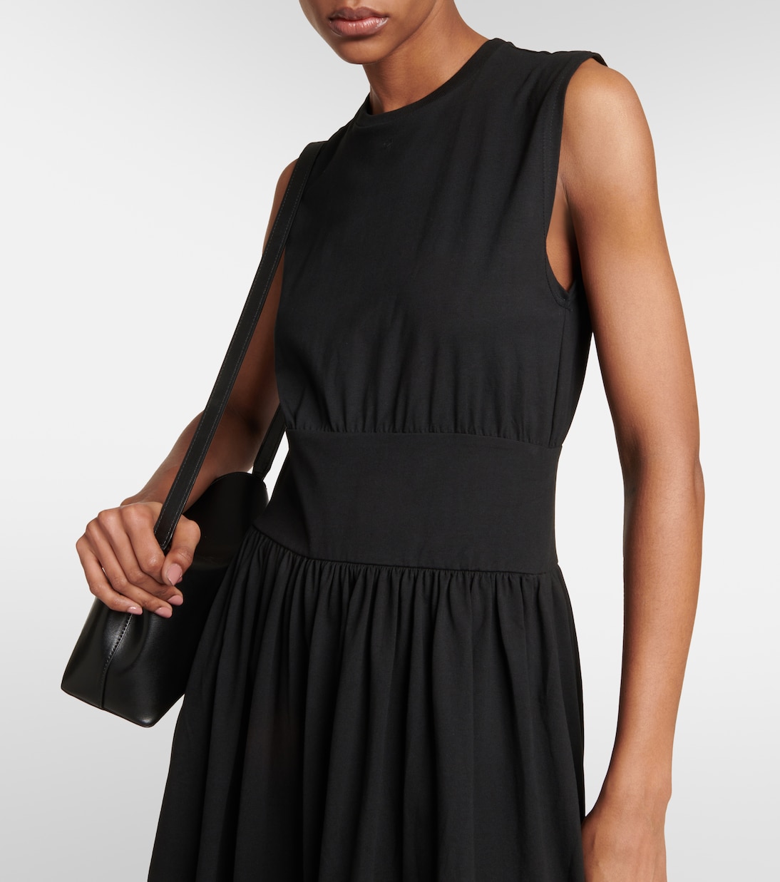 Vestido midi de algodón | Toteme