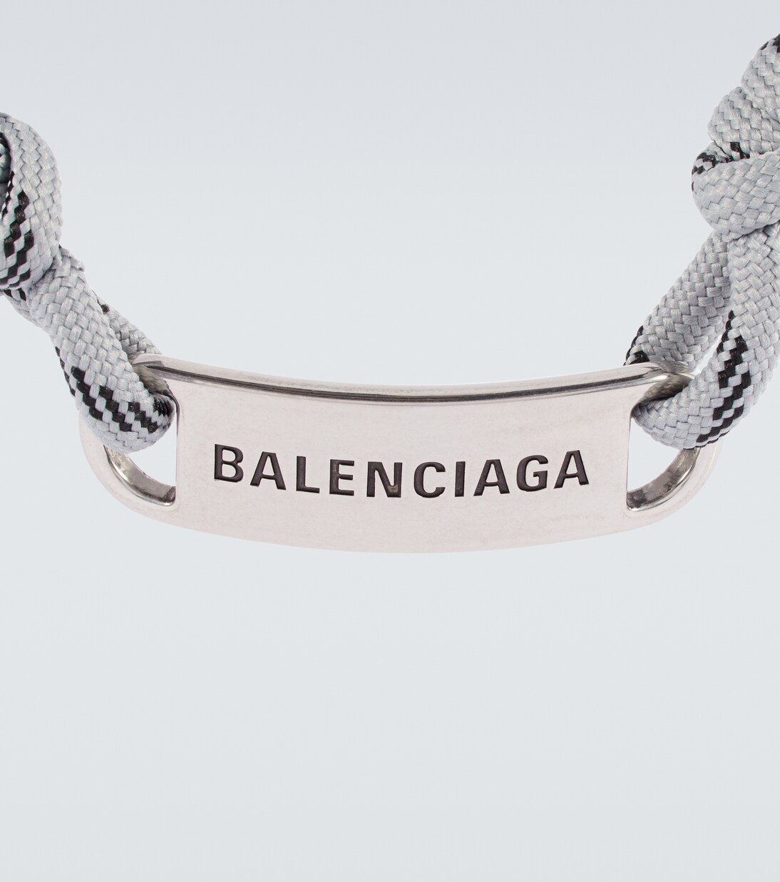 Logo plate bracelet in black - Balenciaga | Mytheresa