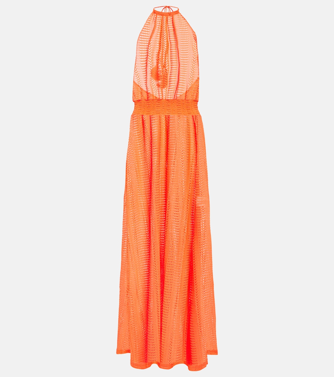 Vestido largo Maeva con cuello halter | Melissa Odabash