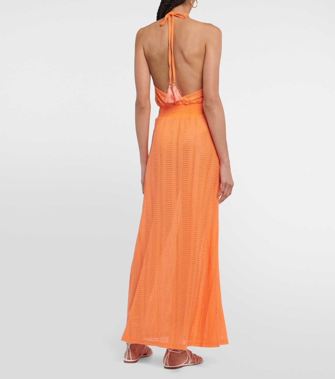 Vestido largo Maeva con cuello halter | Melissa Odabash