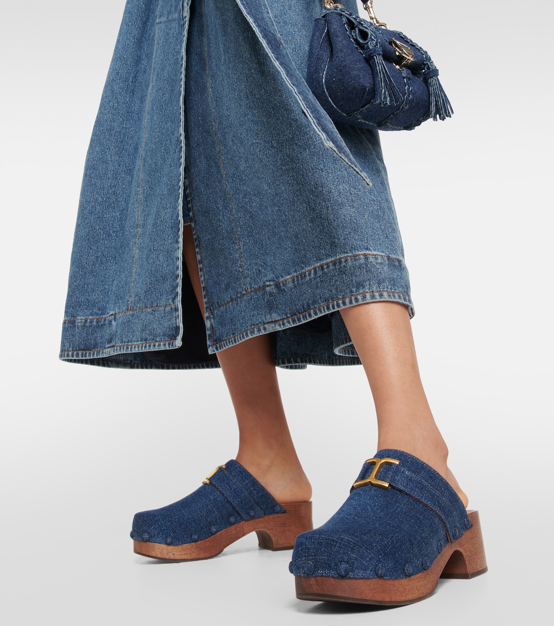 Mules Marcie in denim | Chloé