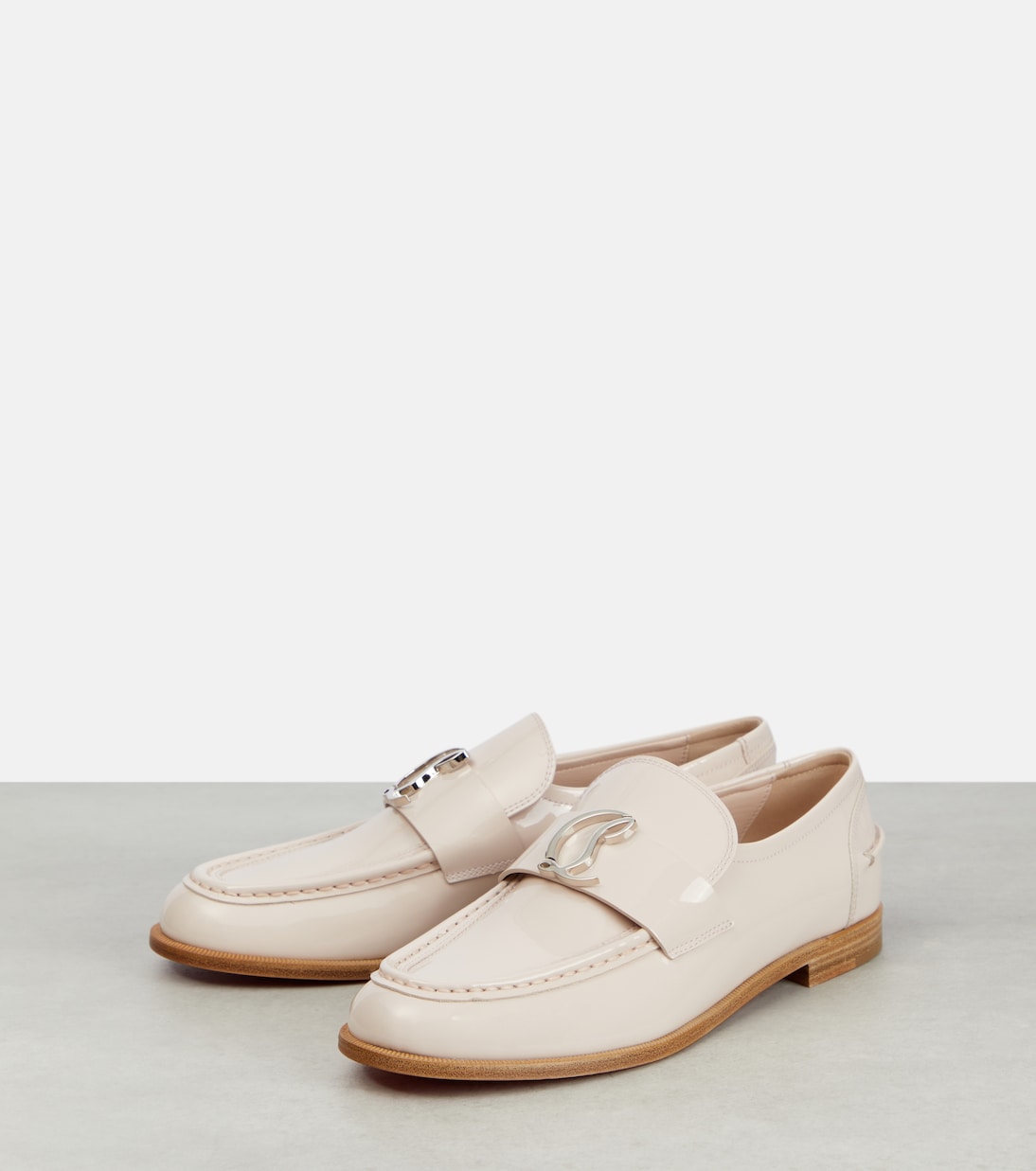 Mocassini CL Moc in vernice con logo | Christian Louboutin