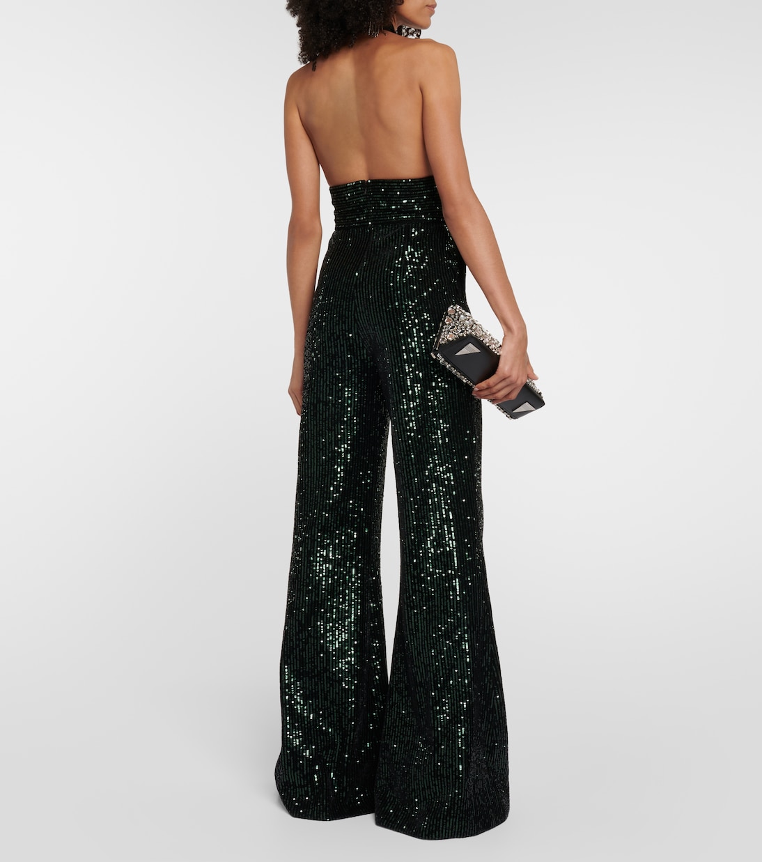 Sequined wide-leg jumpsuit | Elie Saab