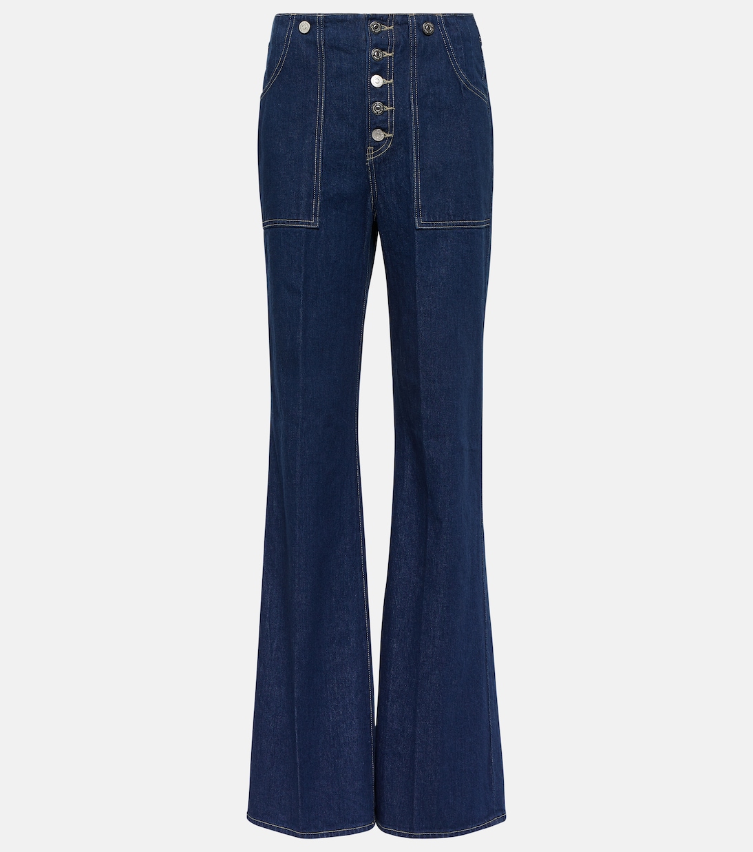 Jeans flared Crosbie a vita alta | Veronica Beard