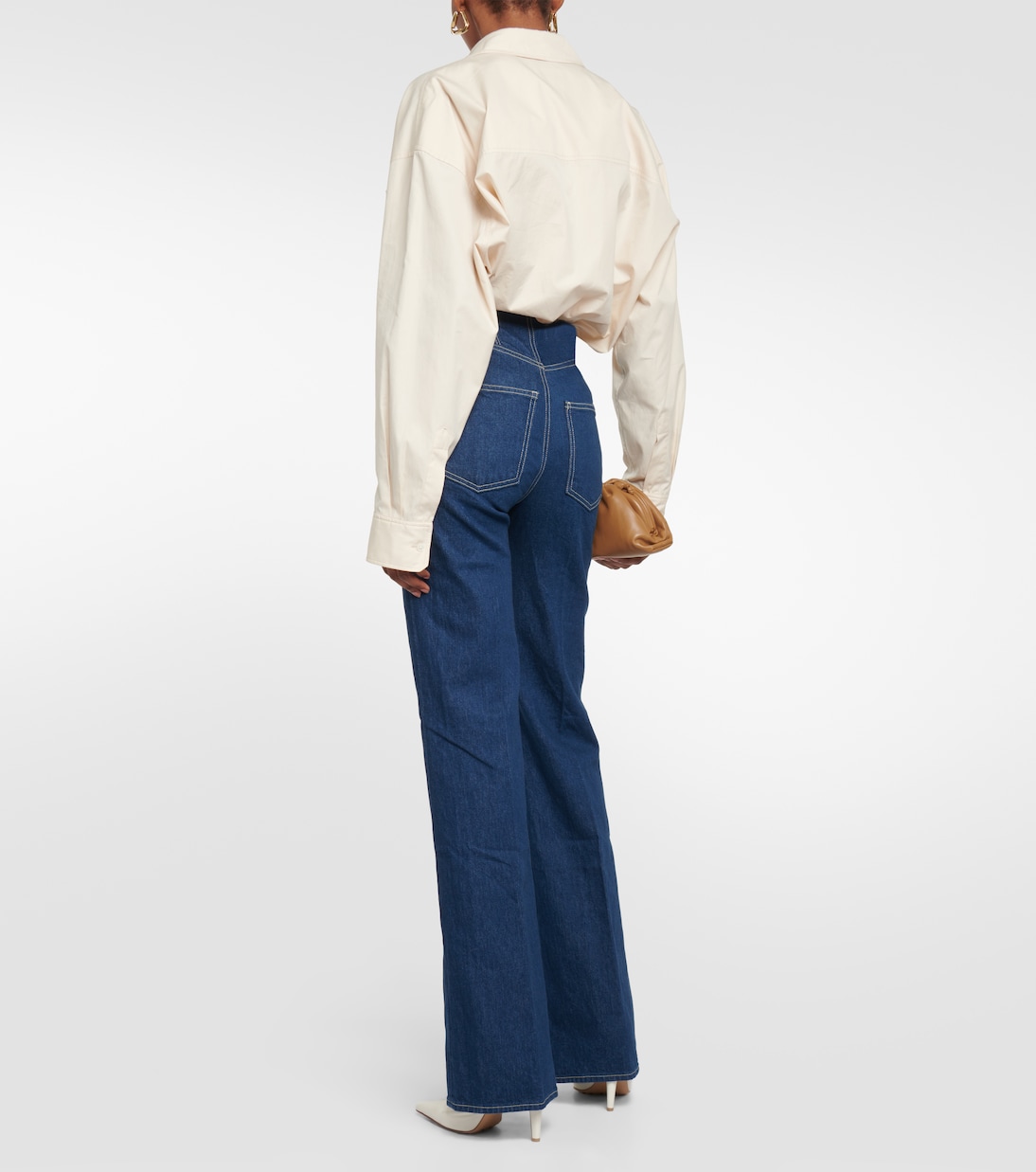Jeans flared Crosbie a vita alta | Veronica Beard