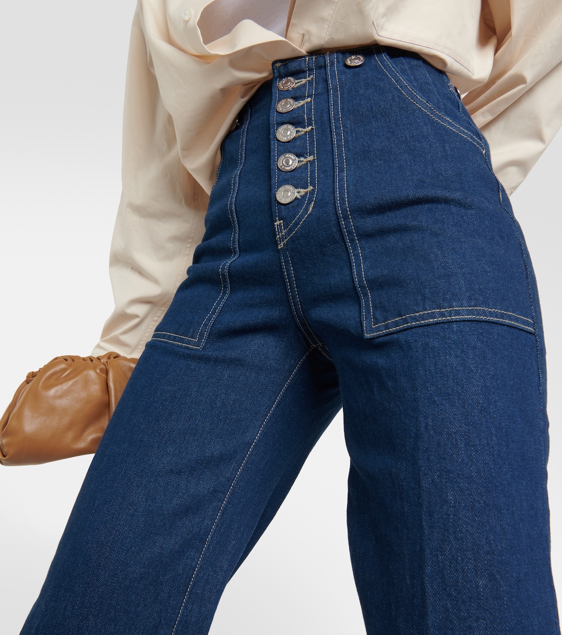 Jeans flared Crosbie a vita alta | Veronica Beard