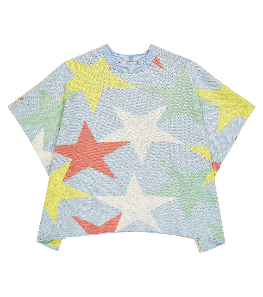 Mantella in cotone e lana con stampa | Stella McCartney Kids