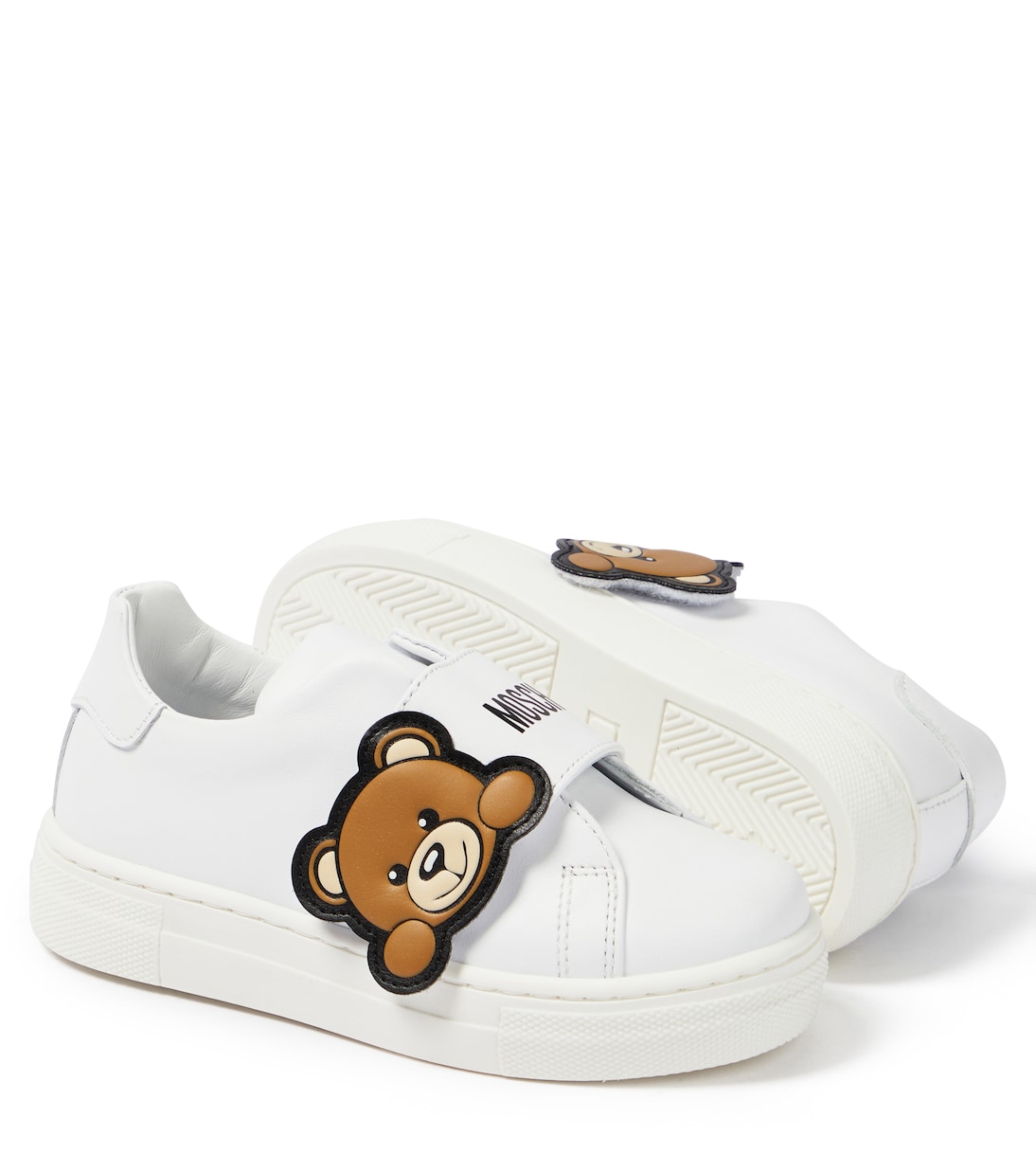Baskets en cuir à logo | Moschino Kids