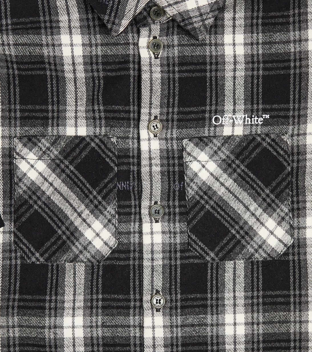 Camicia Bookish in flanella a quadri | Off-White Kids
