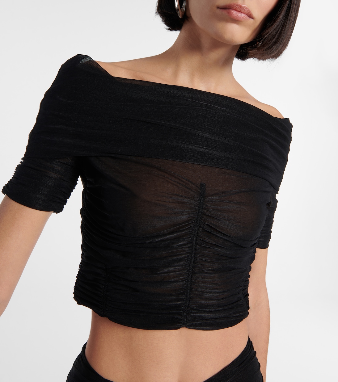 Gathered crop top | KNWLS