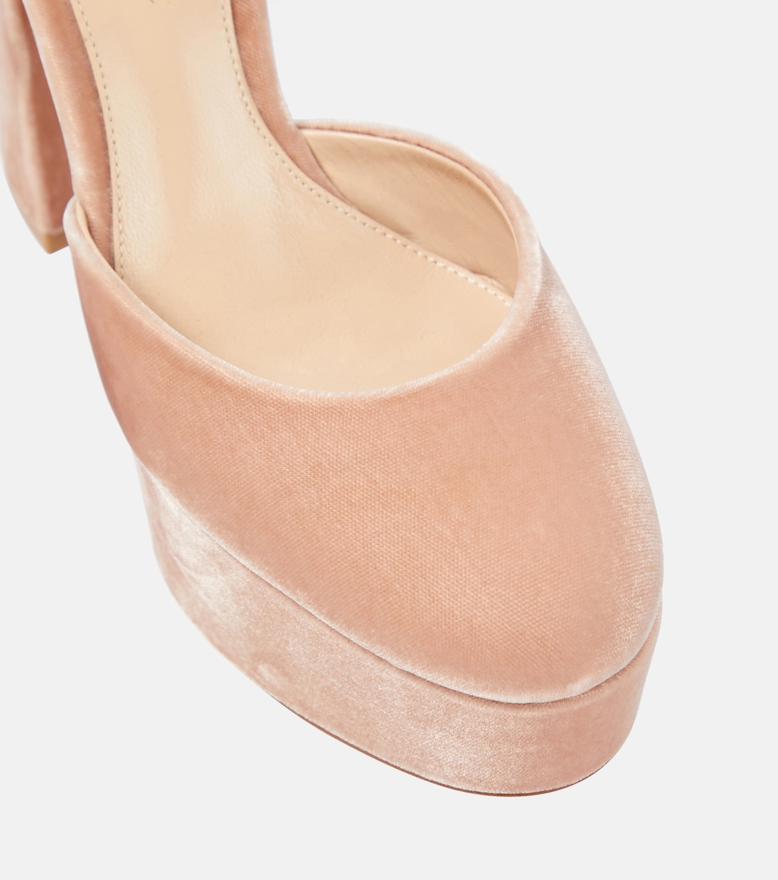 Plateau-Pumps Holly 120 aus Samt | Gianvito Rossi