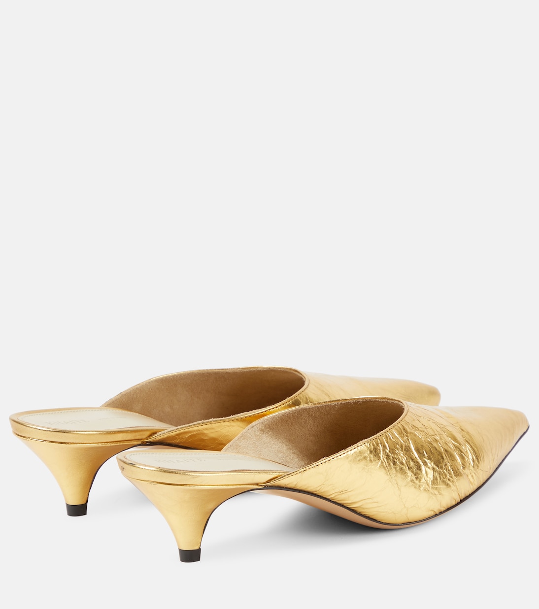 Mules River aus Metallic-Leder | Khaite