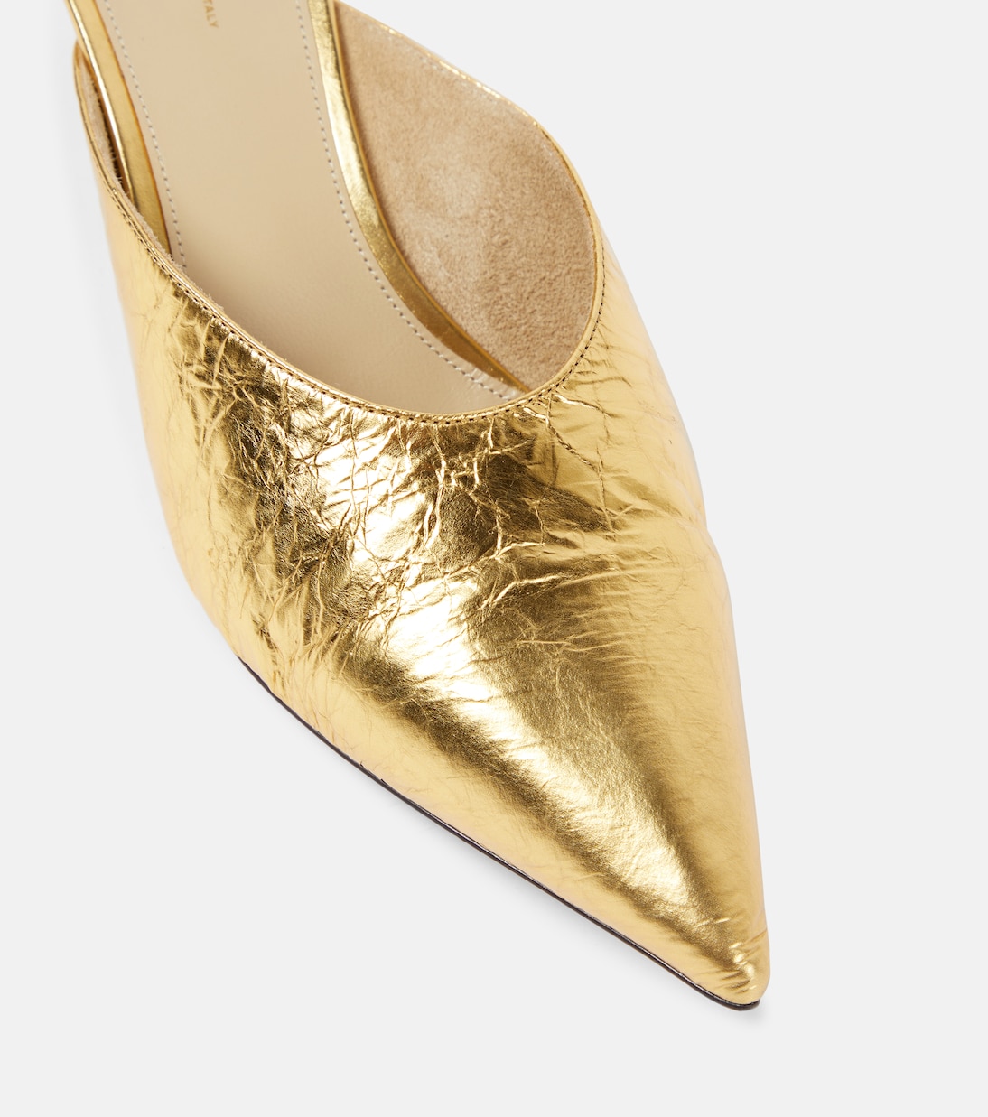Mules River aus Metallic-Leder | Khaite