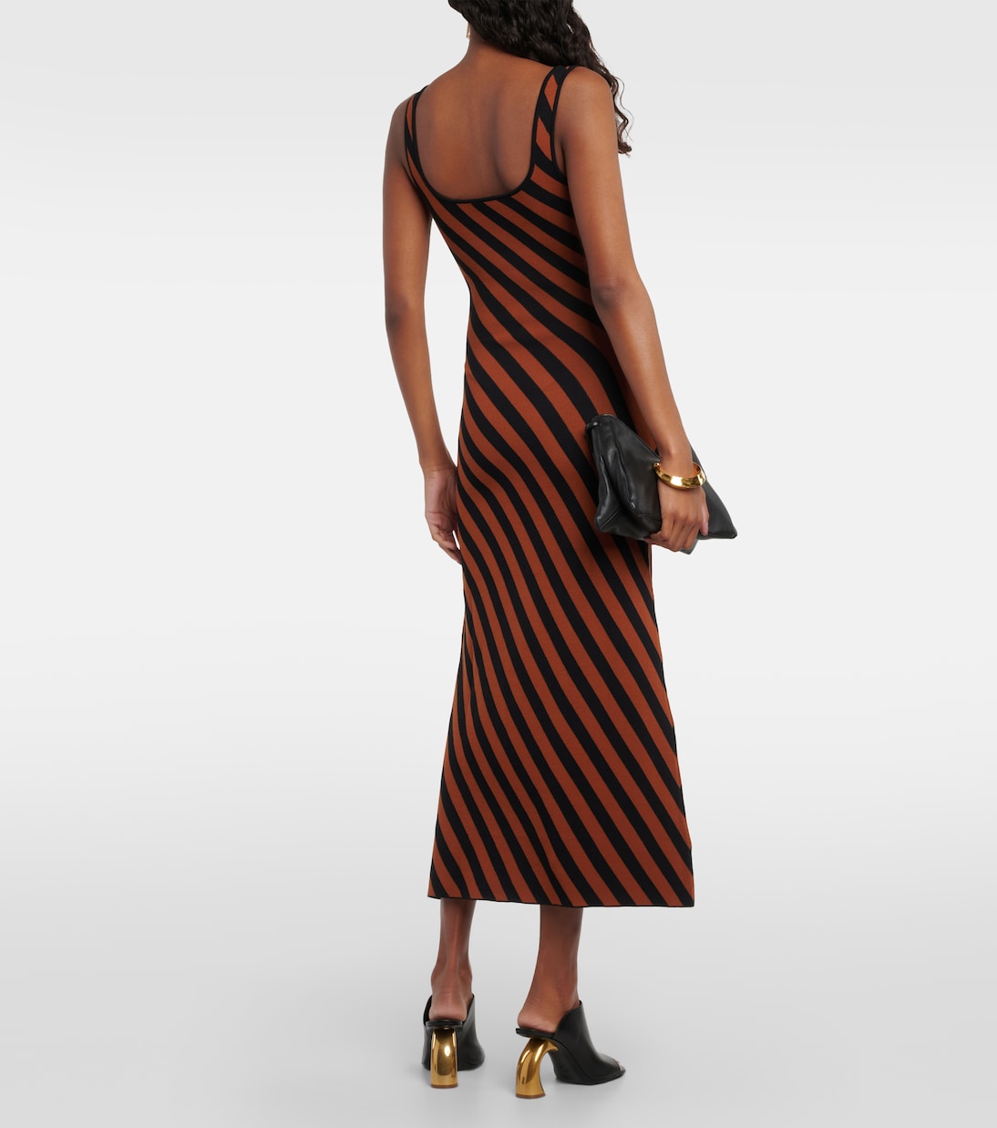 Katie striped midi dress | Staud