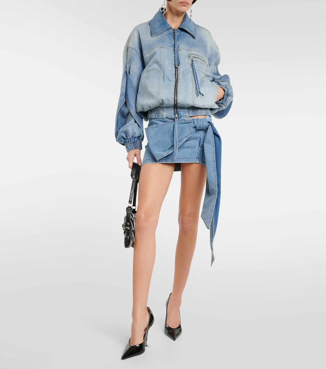 Veste bomber en jean | Blumarine