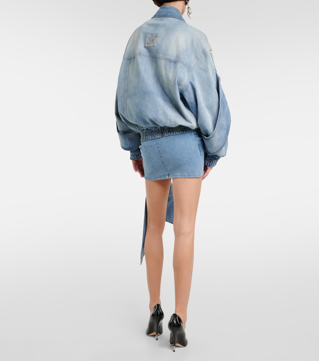 Veste bomber en jean | Blumarine