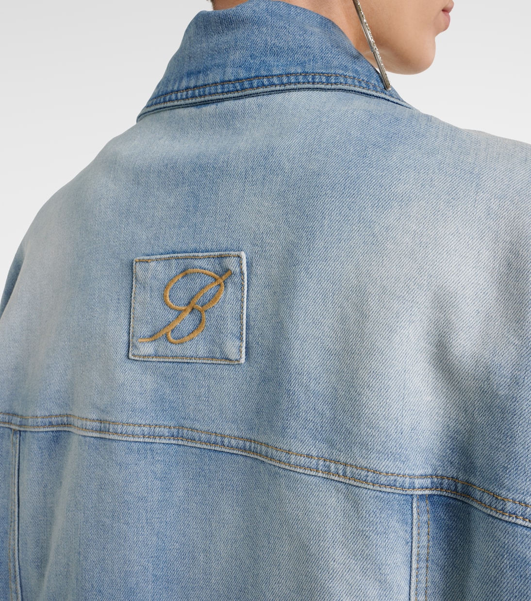 Veste bomber en jean | Blumarine