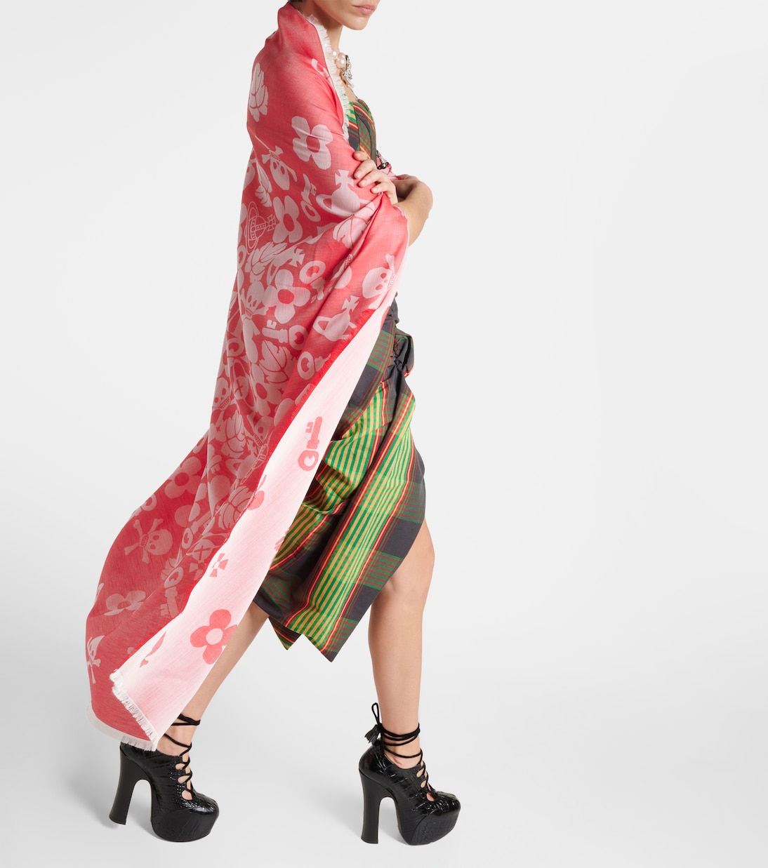 Sciarpa VW Icons in cotone, lana e seta | Vivienne Westwood