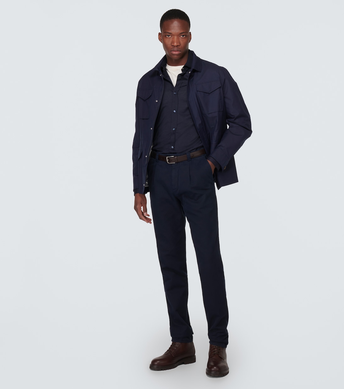 Chemise en soie et coton | Brunello Cucinelli