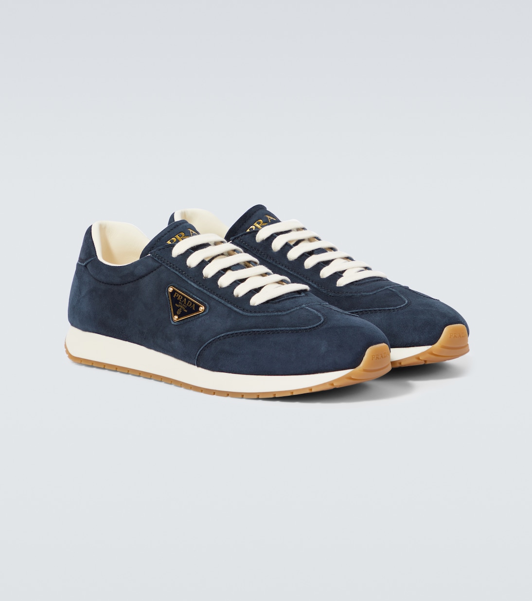 Sneakers Rank in suede con logo | Prada