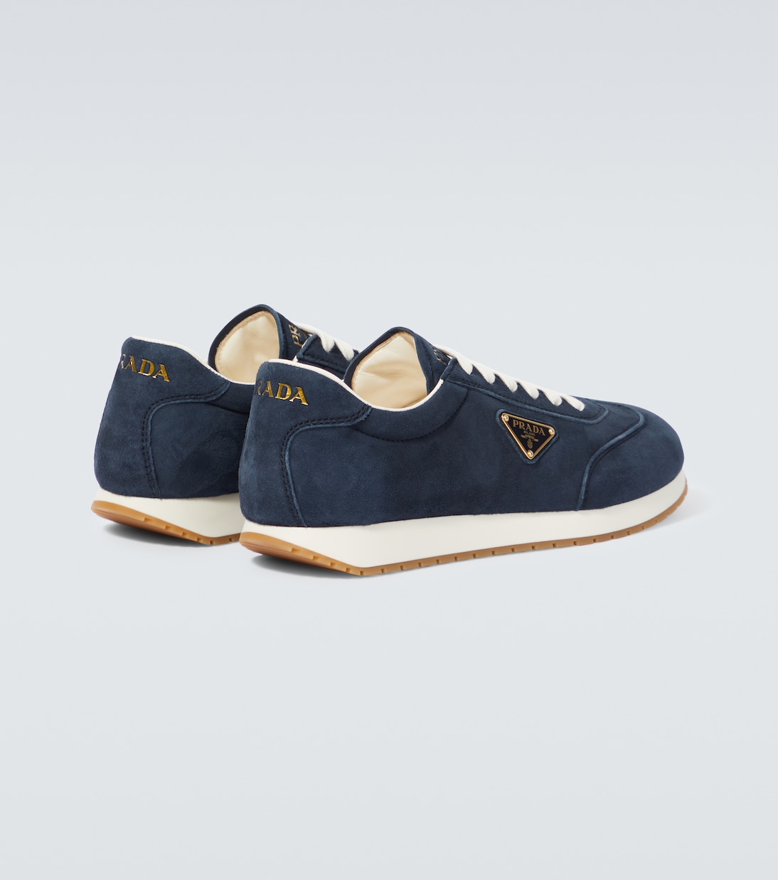 Sneakers Rank in suede con logo | Prada