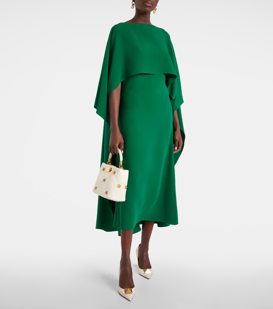 Robe midi en soie | Valentino