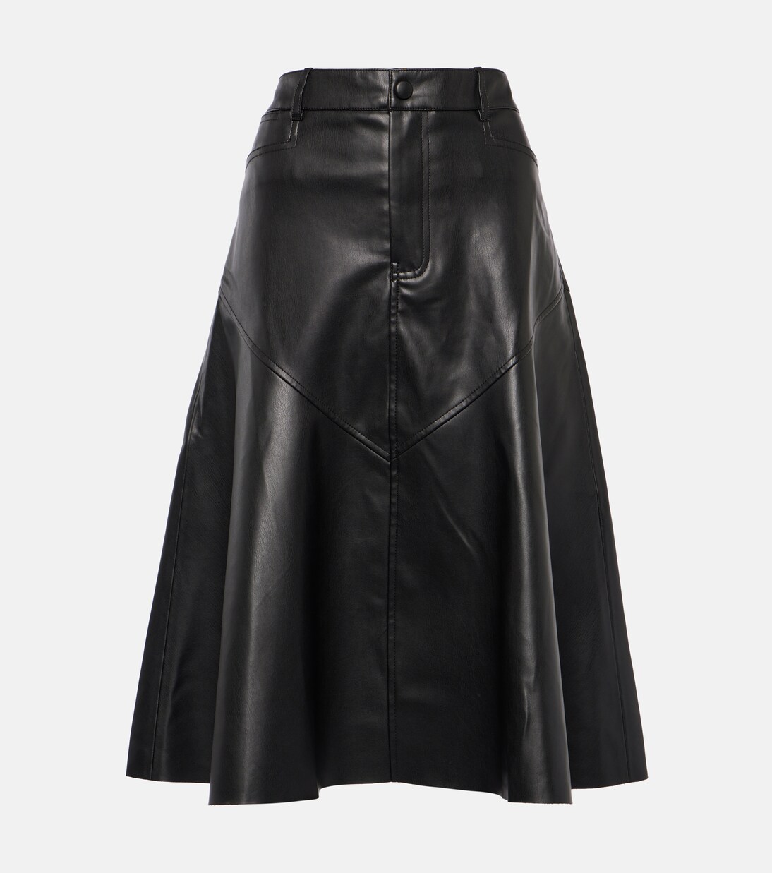 Falda midi Jesse White Label de piel sintética | Proenza Schouler