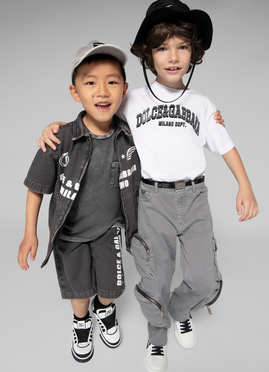 Bermuda-Shorts aus Denim | Dolce&Gabbana Kids