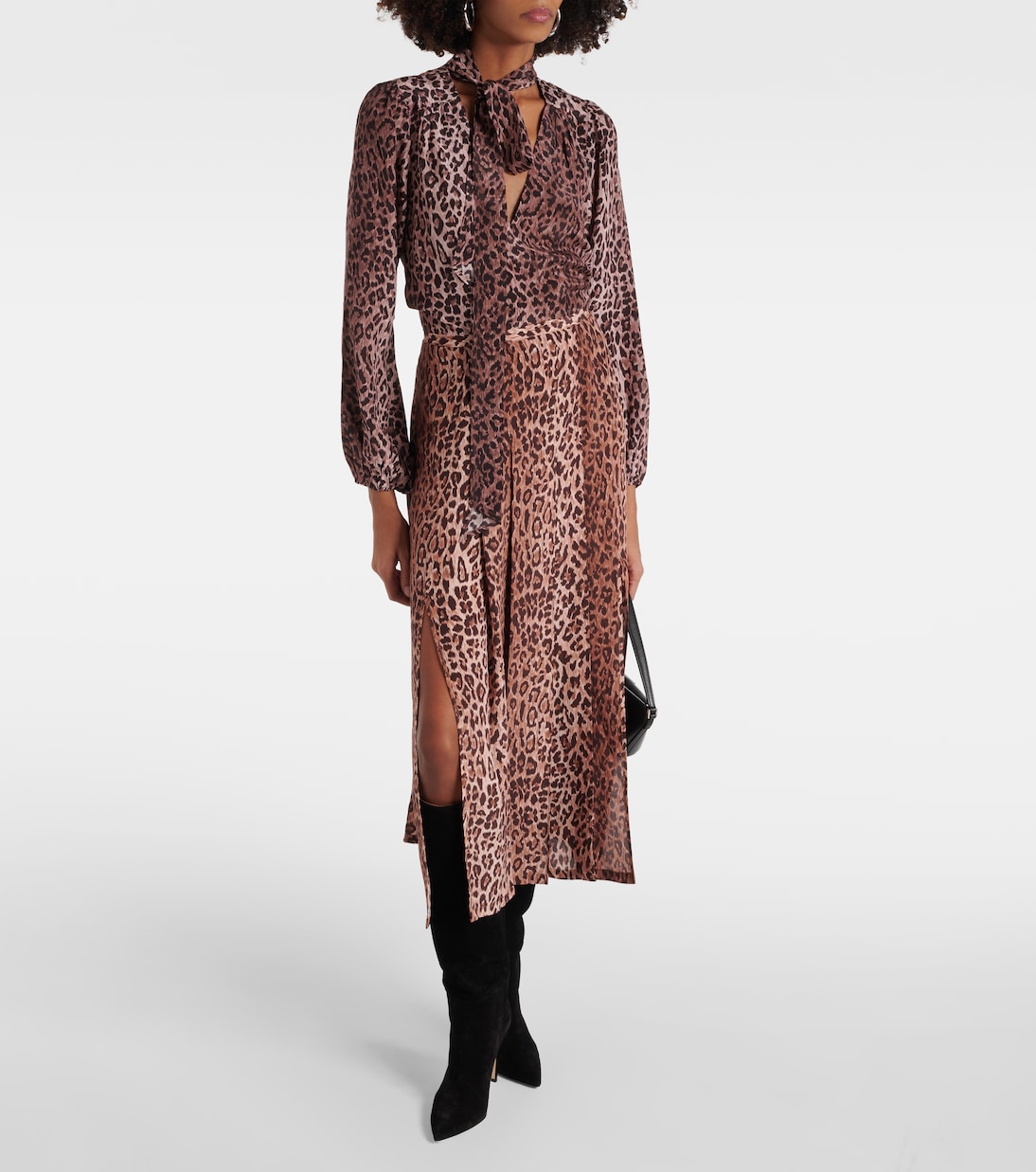 Moss leopard-print silk blouse | Rixo