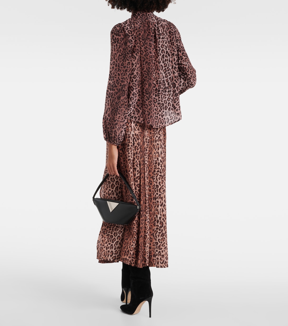 Moss leopard-print silk blouse | Rixo