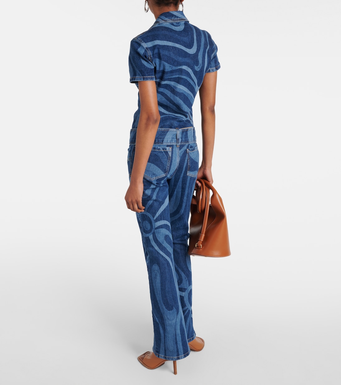 Mono Marmo de denim con cinturón | Pucci