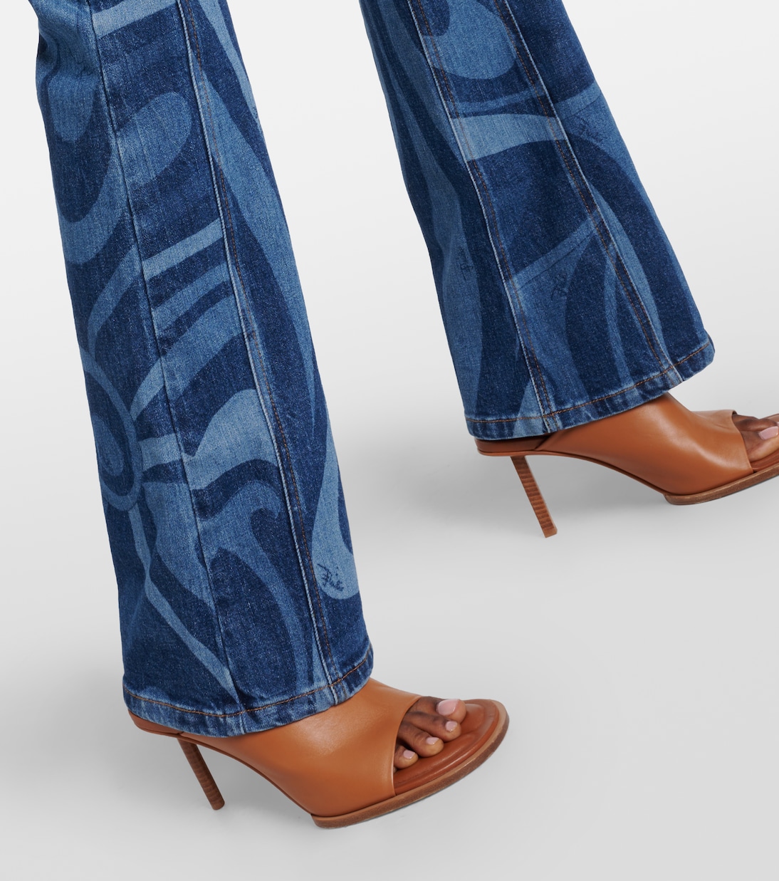 Mono Marmo de denim con cinturón | Pucci