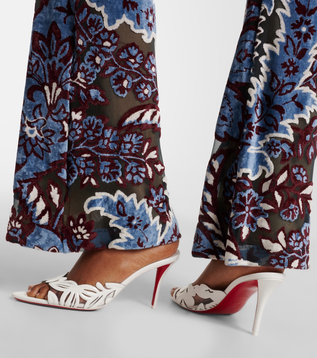 Apostropha 80 PVC and leather mules | Christian Louboutin